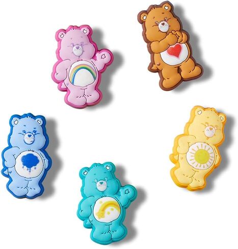 Crocs Unisex Kids and Toddler TV Shows Collection Multi Packs Care Bears 5 Pack in Saudi Arabia