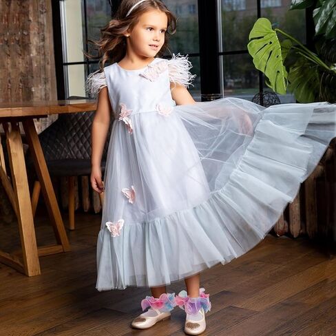 Toddler Girls Double Lace Ruffle Rainbow Socks Turn Cuff Shimmering Big Ruffle Dress Lace Socks in Kuwait