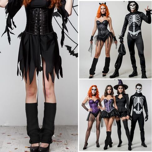 تدفئة الساق للبنات نساء ، y2k goth harajuku على طراز تدفئة الساق ، جوارب حذاء متماسكة ، ملحقات لوليتا اليابانية in Kuwait