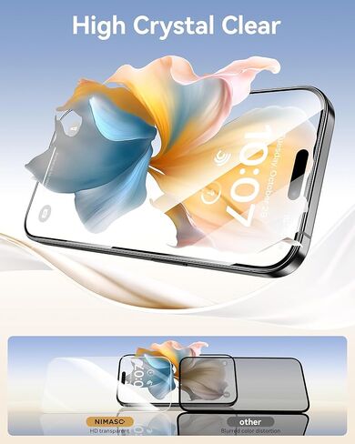 واقي شاشة NIMASO لهاتف iPhone 16 Pro Max، 3 عبوات من أفلام الزجاج المقسى، إزالة الغبار سهلة التركيب، إطار دليل مقاوم للصدمات ومضاد لبصمات الأصابع متوافق مع iPhone 16 Pro Max (6.9 بوصة) in Saudi Arabia