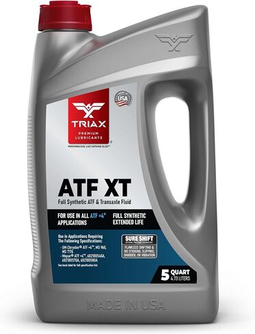 Triax ATF XT Full Synthetic for All ATF +4 Applications | Compatible with Chrysler, Jeep, Dodge | No Slip | 100,000 + Mile (5 Quart) in Saudi Arabia