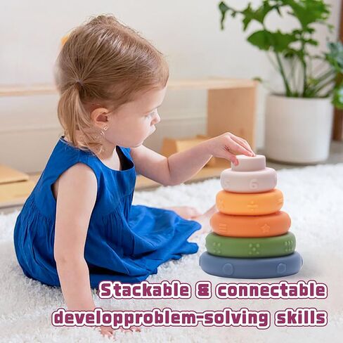 Montessori Toys for Babies 6-12 Months, Baby Toys 6-12 Months, Montessori Toys for 1+ Year Old, Infant Toys 6-12 Months, 6 in 1 Baby Girl Boy Gifts in Saudi Arabia