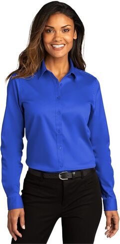 Port Authority Ladies Long Sleeve SuperPro React Twill Shirt in Saudi Arabia