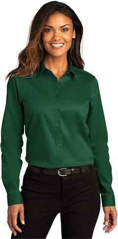 Port Authority Ladies Long Sleeve SuperPro React Twill Shirt in Saudi Arabia