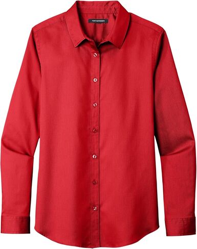 Port Authority Ladies Long Sleeve SuperPro React Twill Shirt in Saudi Arabia