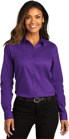 Port Authority Ladies Long Sleeve SuperPro React Twill Shirt in Saudi Arabia