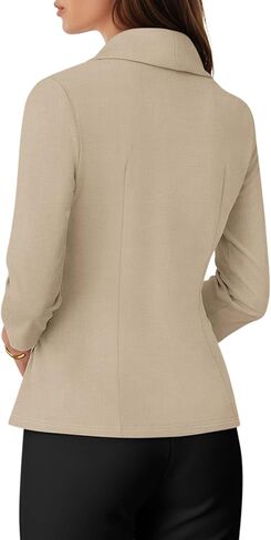 Womens Long Sleeve Tops Dressy Casual Work Blouses Asymmetrical Slim Fit V Neck Wrap Shirts 2025 in Kuwait