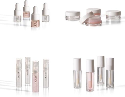 Mini Makeup Containers, Depotting Makeup Containers, Empty Cosmetic Containers, Sample Jars, Mini Make Up Bottles, Refillable Cosmetic Containers, Travel Size Toiletries in Saudi Arabia