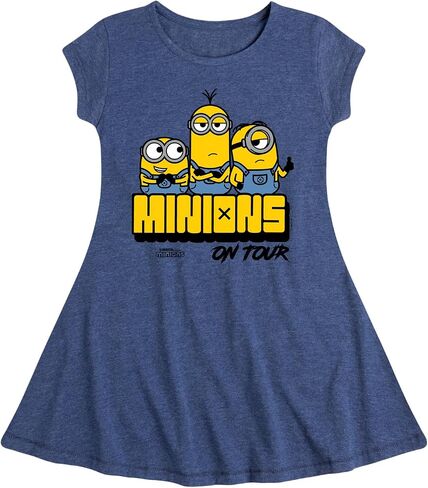 Despicable Me Minions - Minions on Tour - Toddler & Youth Girls Fit & Flare Dress in Saudi Arabia