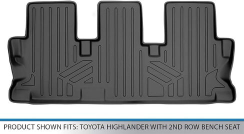 Smartliner Custom Fit Floor Mats 3rd Row Liner for 2014-2019 Toyota Highlander in Saudi Arabia