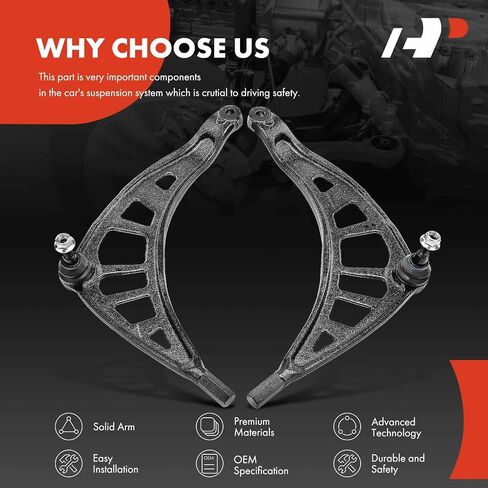 A-Premium 2 x Front Lower Control Arm, with Ball Joint & Bushing, Compatible with Mini Cooper Countryman 2011-2016, Cooper Paceman 2013-2016 in Saudi Arabia