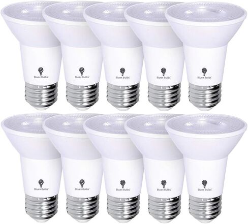 4 Pack PAR20 LED Flood Dusk to Dawn Light Bulbs Outdoor Photocell Sensor 8W 65 Watt Equivalent 700Lumens Waterproof E26 5000K Cool White Super Bright Auto On/Off Security Spotlight Indoor/Outdoor in Saudi Arabia