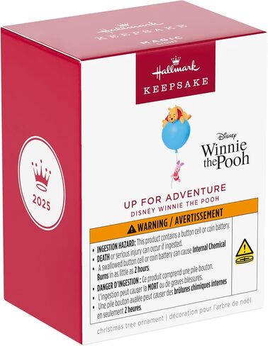 Hallmark Keepsake Christmas Ornament 2025, Disney Winnie The Pooh Up for Adventure with Light, Gifts for Disney Fans in Saudi Arabia