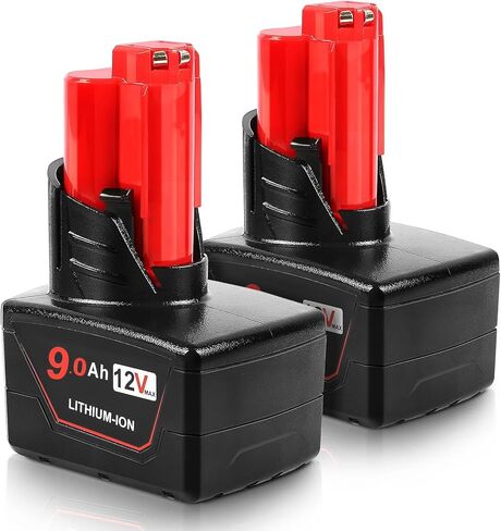 بطارية 12V 9.0AH استبدال لبطارية Milwaukee M-12 4Pack مع شاحن in Kuwait