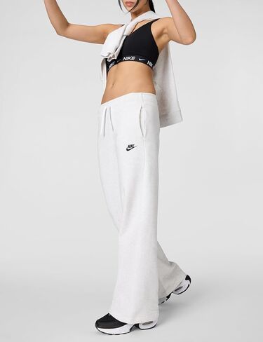 Nike Women's Sportswear Club Fleece Mid-Rise Wide-Leg Sweatpants in Saudi Arabia
