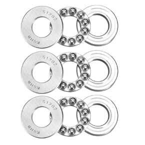 uxcell 51103 Thrust Ball Bearings 17mm x 30mm x 9mm Chrome Steel ABEC3 Single Row Roller 3pcs