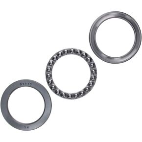 Bettomshin 2Pcs 51100 Thrust Ball Bearings, with Washers 10mm Bore 24mm OD 9mm Width GCr15 Thrust Bearing for Wind Spinners Slicers CNC Retrofits