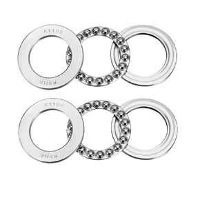 uxcell 51100 Thrust Ball Bearings 10mm x 24mm x 9mm Chrome Steel ABEC3 Single Row Roller 2pcs