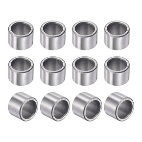 uxcell Sleeve Bearings 10mm Bore 14mm OD 10mm Length Sintered Iron Self-Lubricating Bushings 12pcs