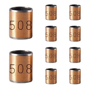 10 Pcs Oilless Bearing Carbon Steel Sleeve Bearing 5mmx7mmx8mm Plain Bearings for Machine Shaft Use