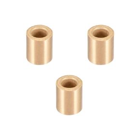 uxcell Bearing Sleeve 8mm Bore x 12mm OD x 15mm Length Self-Lubricating Sintered Bronze Bushings 3pcs