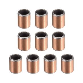 uxcell Sleeve Bearing 8mm Bore x 10mm OD x 15mm Length Plain Bearings Wrapped Oilless Bushings 10pcs