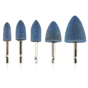 Rocaris 15 Pack Abrasive Mounted Stone Flap Wheel with 1/4" Hex Shank, Aluminum Oxide Mounted Grinding Point for Grinding, Polishing, Deburring Ferrous Metal, 120 Grit