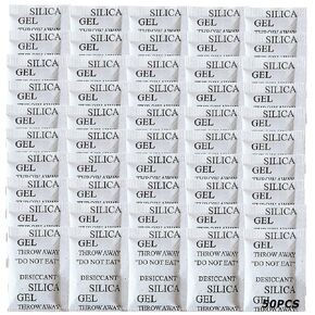 50 Pieces 5 Gram Premium Silica Gel Packets, Desiccant Packs for Storage, Dehumidifier Bags, Rechargeable Moisture Control Absorber for Electronics, Clothes, Shoes, Jewelry, Spices, Boxes