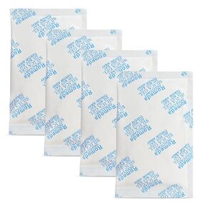 45 Pcs 5 Gram Silica Gel Packs, Transparent Desiccant, Desiccant Packets for Storage, Moisture Packs for Spices Jewelry Shoes Boxes Electronics Storage, Food Safe