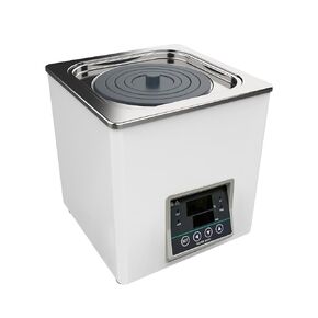 Lab Water Bath Digital WB100-1 Thermostatic Heater Electric Heating Devices Stainless Steel Liner 3L Capacity 1 Selectable Opening for Laboratory Experiment 110V/60 Hz