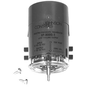 Johnson Controls EP-8000-2 Electro-Pneumatic Transducer, High Volume Relay, 0.25 to 9.5 Vdc Input Range