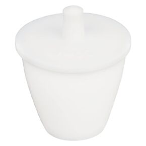 stonylab PTFE Crucible, 100 ML High Form PTFE Crucible Cup Beaker with Lid Cover, Acid and Alkali Resistant, High Temperature Resistant, for Laboratory Research