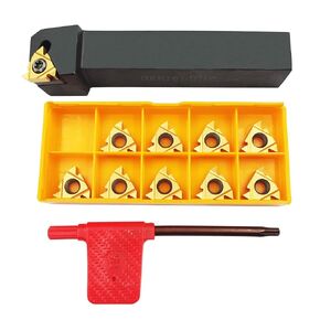 5/8" 3/4" Lathe Tool Threading Insert Turning Tool Holder SER1616H16 SER2020K16 SER2525M16 with Indexable Threading Turning Insert 16ER AG60 Cutting Insert Blade (5/8" (16 * 16mm))