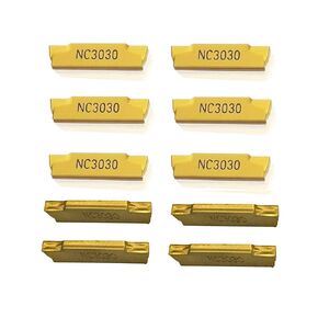 GBJ 1/2, 3/8 Indexable Metal Lather Tool Holders KTFR Right Hand with TGF32R100 Carbide Grooving Inserts Shallow Grooving Cut-Off Parting Tools for Steel