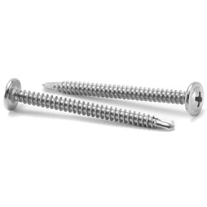 #8 x 3/4" Sheet Metal Screws 500PCS 410 Stainless Steel Truss Head Fast Self Tapping Screws by SG TZH
