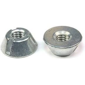 Anti Theft Security Nuts, Tamper Resistant Tri Groove Nut, 316 Stainless Steel (10, 1/4"-20 Thread Size) in Kuwait