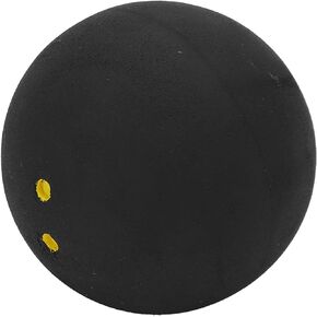 Double Yellow Dot Squash Ball, 37Mm Squash Ball, Sports Competition Squash Ball Double Yellow Dot Rubber Squash Balls for Training Practice