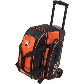 Bowlerstore Products Moxy Double Roller Bowling Bag- Orange/Black