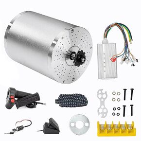 Brushless DC Motor 3000W 72V Electric Motor High Power Brushless Motor Controller 50A Scooter Motor Go Kart Electric Motor Kit
