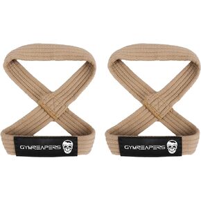 Gymreapers Figure 8 Lifting Straps For Deadlift, Powerlifting, Strongman, & Cross Training Strong Weightlifting Wrist Straps For Men, Women