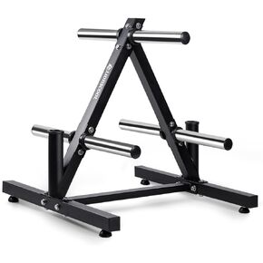 شجرة لوحة الوزن الأولمبية مقاس 2 بوصة من LIONSCOOL وحاملي أثقال، رف تخزين ألواح ممتصة للصدمات مع عجلات اختيارية، سعة الوزن 650 رطل/1000 رطل متاحة in Kuwait