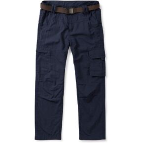 OCHENTA Boy's Quick Dry Pull on Cargo Pants for Big Kids Youth Outdoor Hiking Fishing Scout Tag 160-9-10Y Blue