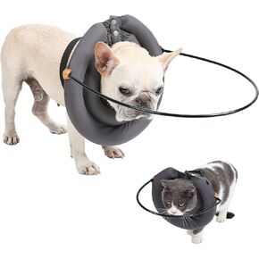 Blind Bog Accessories,Hekisace Lightweight Collar Ring for Blind Dog&Cat,Adjustable Guiding Device,Pet Collar Harness,Pet Anti-Collision Ring for Protective&Build Confidence.