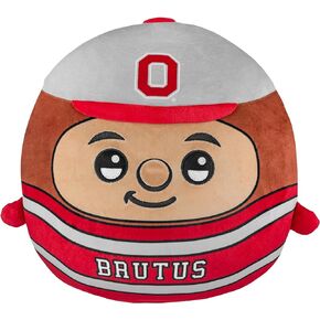Sleep Squad Ohio State Buckeyes Brutus 12" Kiri Cloud Pillow Plushie - Official Collegiate Plush