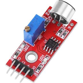 DC 3.3V/5V Microphone Module,High Sensitivity Microphone Audio Amplifier Module Output 20dB Gain Low Noise
