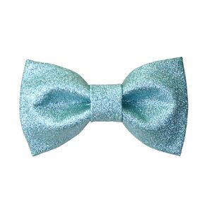 Men's Plain Color Pre-tied Bow Tie and Pocket Square Set | Glitter Sparkling for Formal Wedding Party Christmas | CK Bow (Turquoise Blue (Tiffany))