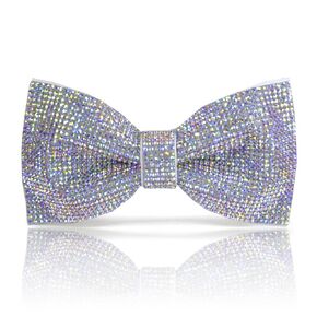 Rainbow rhinestones pre-tied bow tie, rainbow AB color bow tie, colorful bow tie, CK Bow Tie