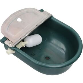 Automatic 1.2 Gallon Water Trough Cow Cattle Horse Water Bowls with Float ValveLivestock Tool Bowl for Cat Goat Sheep Dog Animal Drinking Equipment