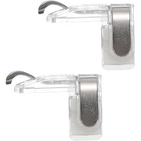 MECCANIXITY Gaming Trigger Mobile Game Controller 1 Pair Metal Button Fire Keys Universal Clear for 4.7-6.5 Inch Cell Phone