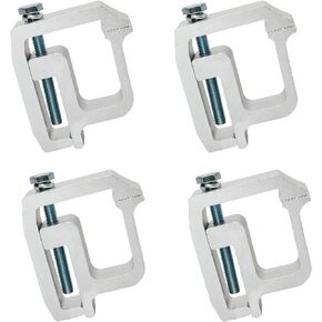 4 Pack Truck Cap Mounting Clamps, Truck Topper Camper Shell Clamps, Heavy Duty Ladder Racks Clamps for Ford F150 F250 Chevy Silverado Sierra 1500 2500 3500 Dodge Dakota Ram 1500 2500 3500